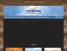Tablet Screenshot of freedominternationalchurch.com